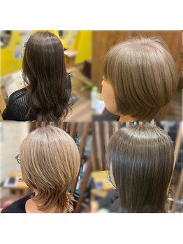ヘアー ルシア(hair lucia)の写真/白髪が気になる方、白髪染めを卒業したいと悩んでる方へ理想のヘアスタイルを