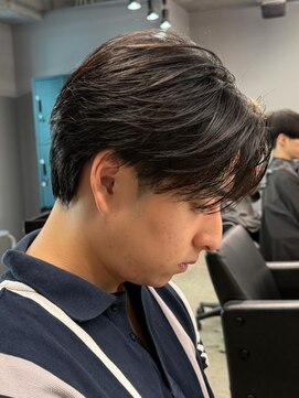 エルマーク 松山(L-MARK) マッシュヘア/黒髪/メンズカット/men's/フェザーパーマ