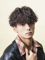 ブラック(BLACK)&nbsp;シャドウパーマ/波巻きパーマ/メンズパーマ