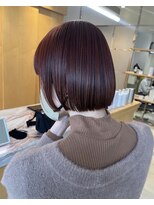 カイラ(KAILA)&nbsp;暖色/カシスレッド/大人暖色カラー/ボブ　福本