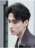 原宿メンズパーマフェザーパーマシャドウパーマセンターパート