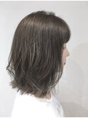 大人ボブ×透明感カラー