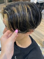 フィフス(fifth) メンズハイライトカラー センターパートサイドグラデーション