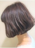 30代40代大人かわいいヘア　ショートボブ シアベージュ[草加駅]