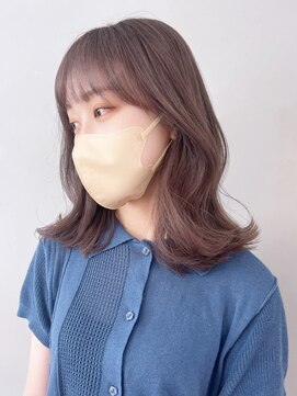 アイティーバイアルバム 藤沢店(IT by ALBUM) シアグレージュ_グレージュカラーボブウルフ_ba404651