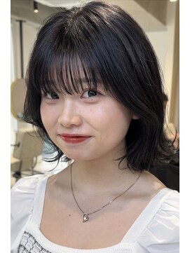 ティア(Tia.) 縮毛矯正/髪質改善トリートメント/グレージュ/ボブヘア/就活