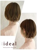 白髪ぼかしも叶う、ハイトーンベージュで☆イヤリングカラー