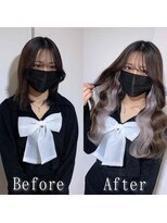 あるじゃんすー 名古屋店 ペールパープルイヤリング☆#シールエクステ#大人かわいい#大須