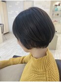 ショート×グレージュカラー