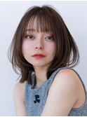 ☆レイヤーボブくびれレイヤーミディアムレイヤーハイトーン艶髪