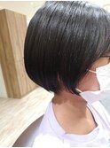 白髪染め/白髪ぼかし/ハイライト/カラー/ショート/ボブ