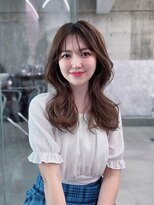 フィヴェント(Fivent)&nbsp;シースルー前髪にこなれウェーブパーマで朝楽スタイル♪似合わせ