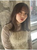 レイヤー/グレージュ/透明感カラー/ブリーチ/10代20代30代
