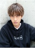 無造作マッシュ/束感パーマ/ブラウンアッシュ