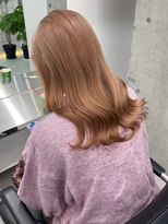 リムレスバイサンク 万代 新潟駅(LIMLESS by cinq)&nbsp;ミルクティーベージュカラーケアブリーチカラーピンクベージュ