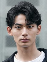 フィフス(fifth) センターパートニュアンスフェザーパーマ毛流れ黒髪緩めfifth