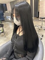 ノエ 心斎橋(Noe)&nbsp;酸性ストレート/黒髪カタログ/クラゲヘアー/オリーブグレー