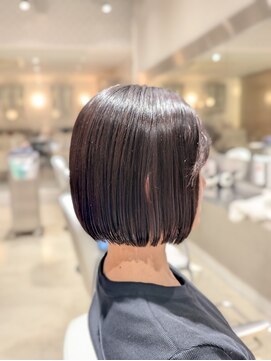 オーガニックエコ 川越(organic+eco) 20代30代かわいい切りっぱなしボブ