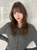 ユーフォリア 銀座本店(Euphoria)&nbsp;ロングレイヤー 韓国ヘア 透明感ブラウン