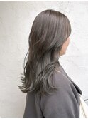Ryo前髪イメチェンオリーブベージュ顔まわりカットブリーチなし