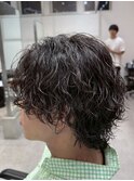 渋谷/波巻きスパイラルパーマ/メンズミディアム