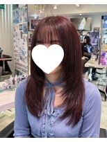 トーキョー オタクヘアー(TOKYO OTAKU HAIR) ダークチェリーレッド ダブルカラー レイヤーカット