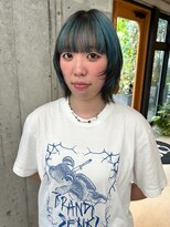 オムズポカ 栄矢場町店(OM's poka)&nbsp;セクションカラー/デザインカラー/ミントカラー/ブルーカラー