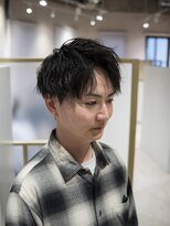 アレアル 広島並木通り店(ALEAR)&nbsp;メンズカット/縦落ちパーマ/メンズパーマ/アップバング/眉毛