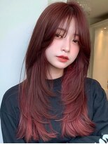 サロンドアイ(salon de i)&nbsp;艶ロングレイヤー × カシスブラウン