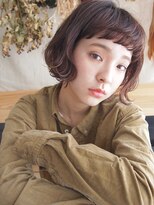 コス(kos) 外はねレトロボブ*透け感ダークモカ