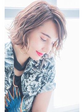 ミエル ヘア 新宿(miel hair) 【mielhair新宿本店】ラフな抜け感外ハネボブ