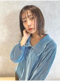 外ハネミディアムスタイル