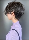【morio池袋】美しくてかっこいい黒髪風グレージュショート♪
