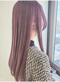 ピンク×バイオレット×ストレート