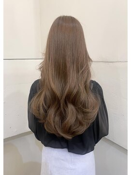 キャンバス バイ ネオリーブ 横浜西口(Canvas by neo.) 柔らかベージュ髪質改善　韓国ロングウェーブ【横浜】