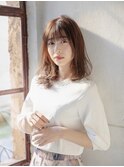 前髪/マチルダボブ/インナーグレージュ/30代40代/人形町