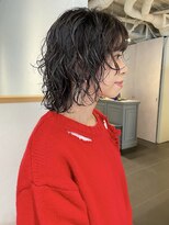 カフ(CAF)&nbsp;【CAF 照下　伸ばしかけボブパーマ×顔まわりレイヤー】