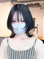 アイティーバイアルバム 北千住店(IT by ALBUM) レイヤーカットアッシュブラックグレージュカラー_ba488802