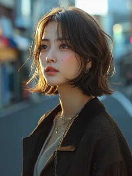 アルトリスト(Altruist Aging×HAIR&SPA) ☆イメチェンピンクベージュアンブレラカラー前髪クールショート