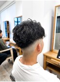 【メンズ★大名】スキンフェード×ツイストスパイラルパーマ