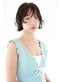 【坂本拓麻】顔まわりレイヤーにナチュラルカールのショートボブ