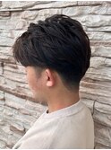 メンズ刈り上げマッシュショートスタイル