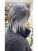 大人かわいいインナーシルバーベージュ~ボブver~