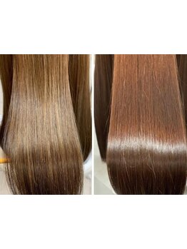 髪質改善/酸熱トリートメント・Aujua等ヘアケアも豊富◎髪質やお悩みに合わせたオーダーメイドケアが叶う。