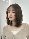 ボブ／レイヤーカット／グレージュカラー／表参道