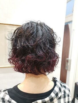 オブヘアージユウガオカ(Of HAIR Jiyugaoka) ボブパーマ