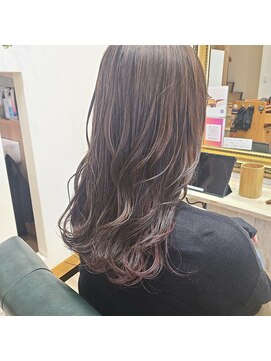 ヘアーズ ロッソ(hair's ROSSO) オトナ女子のインナーピンクブラウン[30代40代50代]