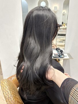 ティエラ 原宿 表参道(Tierra) 【Tierra美侑】ブリーチなしうる艶地毛風ダークグレージュカラー