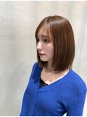 小顔ストレートパーマ_ボブ