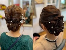 着付講師が在籍。パーティーヘアセットも人気◎